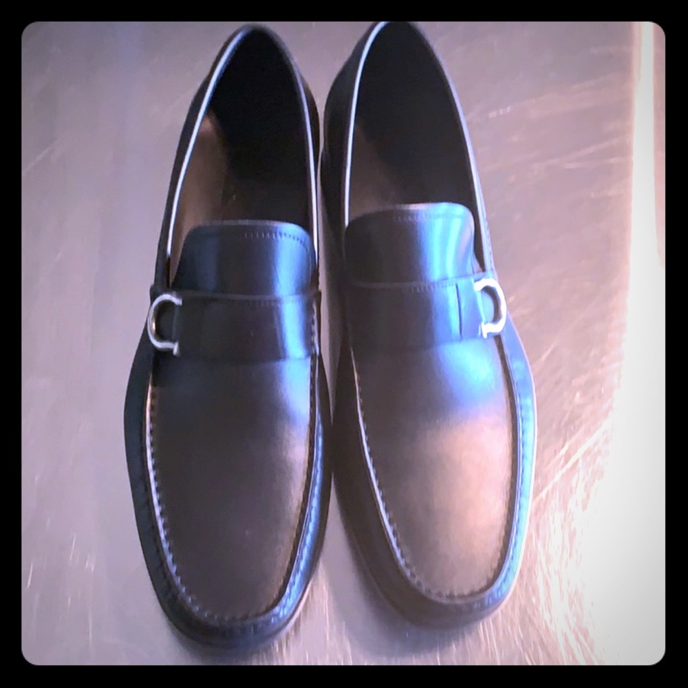 Black Salvatore Ferragamo  black loafers